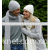 Pure cashmere knitting scarf