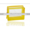 PVC BAG,PACKAGING BAG,CLOSE WITH TOP ZIPPER, COLOR YELLOW