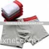 classical lycra cotton men boxers --- red waistband with logo