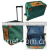 Polyester folding trolley travel bag with cover