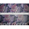 silk velvet burn out & print fabric