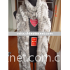 rabbit fur knitted scarf