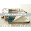 100%polyester printed coral fleece and sherpa fleece blanket