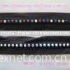 acrylic rhinestone zipper