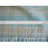 Linen/cotton yarn-dyed fabric with golden yarn