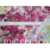 100% polyester voile plain printed fabric