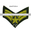 embroidered emblem, stick on embroidery patch in peace,rank insigna