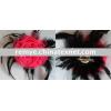red mesh corsage for gift