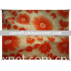 warp printed coral fleece