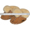 Sheepskin baby shoes