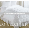 Bedding set of white quilt filled duck down/polyestr