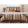 orange stripes comforter mini set