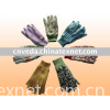 Knit Gardening Working Cotton Leather Canvas Gloves DNO-G002