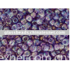 Glass seed beads(15/0-6/0 539# Transparent Rainbow Sugar Plum)