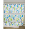 Digits printed shower curtain