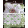 super soft printed and embroidered baby blanket