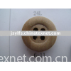 Wood button with round side for shirt