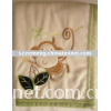 100% polyester soft and embroidered super soft baby blanket
