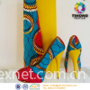  african wax print shoes fabric
