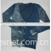 cotton knitted printted  sweater in fashion style for young ladies'