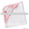 pink lamb baby hooded blanket