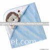 blue lion baby hooded blanket