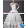 Sheath Lovely Strapless Empire Wedding Dress Beige