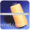 Dyed polyester thread