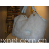 Womens genuine leather hand bags with rabbit fur