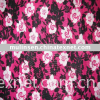 printed spandex knitted fabric with pretty flower