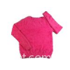 womens crew neck sweaters 2015 fall plain jersey pullover sweater pink feather yarn knitwear