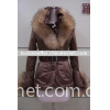 Metal Fabrics and red fox collar coat