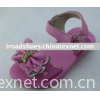 girl's sandals with crystal decoration