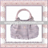 leather-look pink handbag tote bag shoulder bag