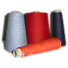 Pure polyester/linen yarn