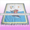 100% cotton baby quilt with applique embroidery