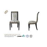 French Style Modern Cream Fabric Velvet Dining Chairs With Hardwood