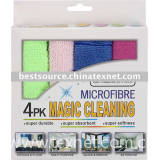 4 pk magic cleaning,microfibre