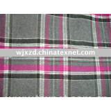 Rayon/polyester yarn dyed check fabric