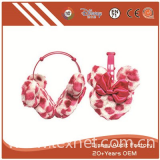 Short Floss Pink Earmuffs 100% PP Cotton