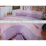 Embroidery bedding set 100%cotton