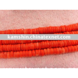 pink coral beads keshi 15mm