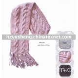 fashion jacquard knitting scarf