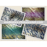 zebra-strip sequins embroidery fabric(SZ-X09015)