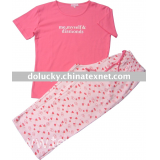 lady's cotton pajama set