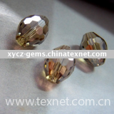 pressed glass crystal beads