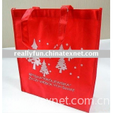 Promotional non-woven foldable Christmas Tree handbag