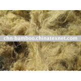 Raw natural bamboo fiber