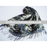 scarf  (tassel shawl,fashion neckcloth, printed scarf )