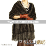 QD-LT8757 fox fur shawl